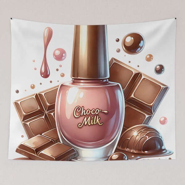 Item preview, Chocolate Nail Polish Chic designed and sold by Printable-Cutie.