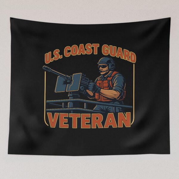 Item preview, US Coast Guard Veteran Heavy Gunner | Ship Deck Gun Operator | Semper Paratus  designed and sold by getpressedshirt.