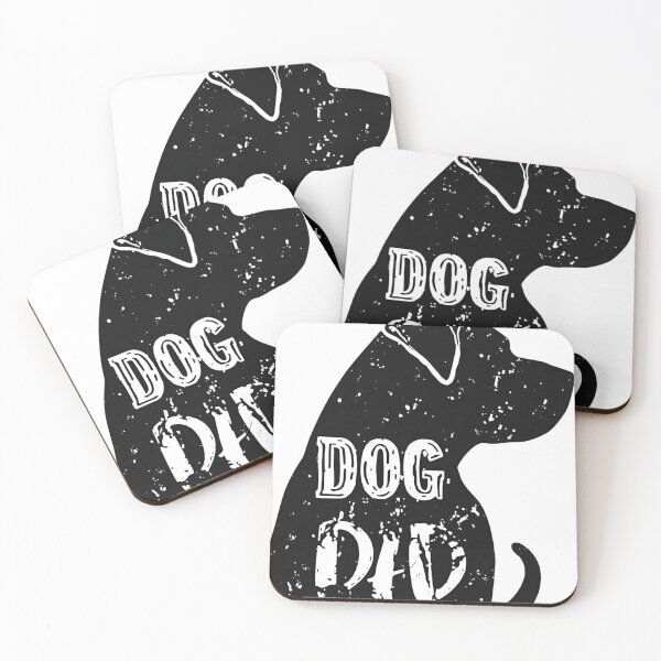 Artikelvorschau, Dog Dad Silhouette mit Text entworfen und verkauft von Eazy-Shop-.