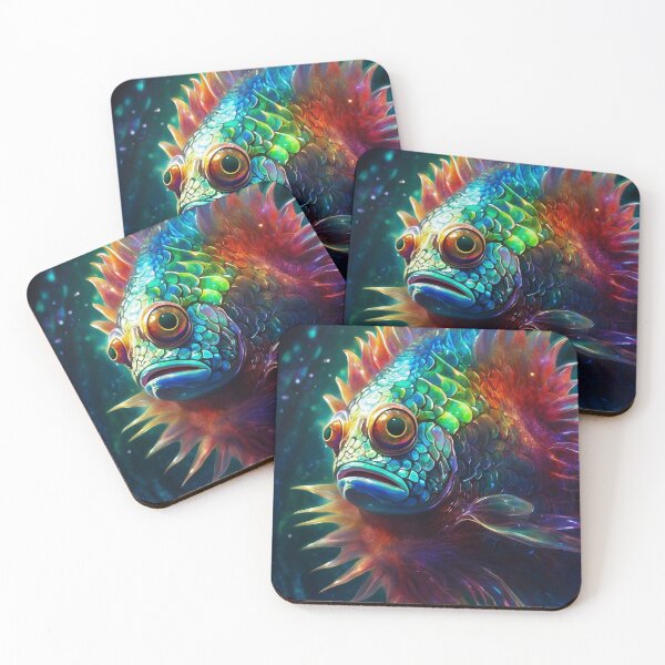 Item preview, Rainbow Nebula Fish: A Shimmering Deep Sea Dream designed and sold by KilianSzmid.