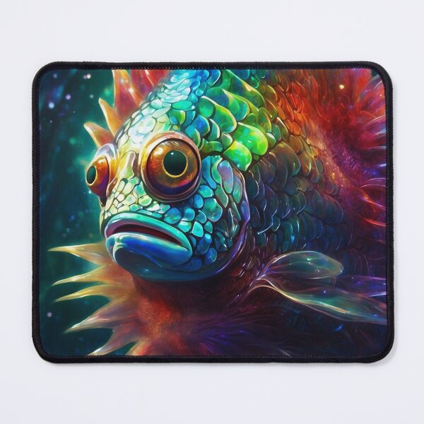 Item preview, Rainbow Nebula Fish: A Shimmering Deep Sea Dream designed and sold by KilianSzmid.