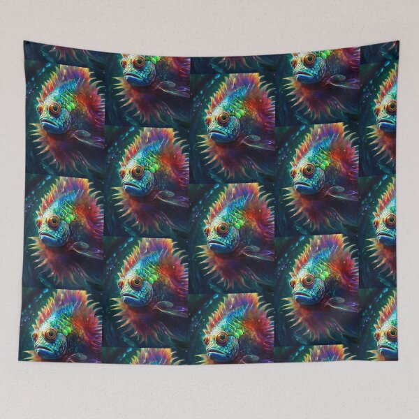 Item preview, Rainbow Nebula Fish: A Shimmering Deep Sea Dream designed and sold by KilianSzmid.