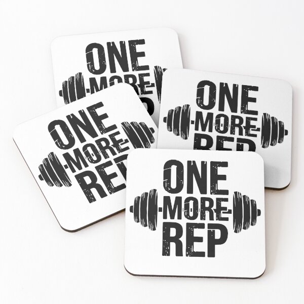 Item preview, One More Rep Gym Fitness Motivational Barbell designed and sold by ArtLabCreations.
