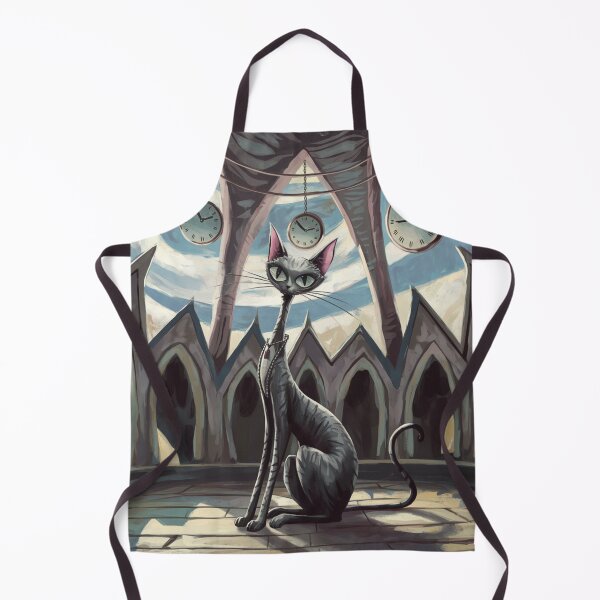 Item preview, Gothic Clock Cat — Guardian of Time in the Dome designed and sold by FusiTink.