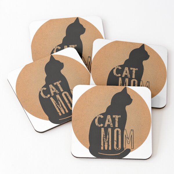 Artikelvorschau, Katzenmama Silhouette im Vintage Stil entworfen und verkauft von Eazy-Shop-.