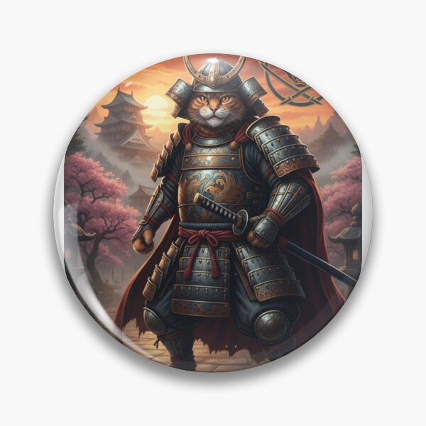 Item preview, Samurai Cat designed and sold by beMyMeow.