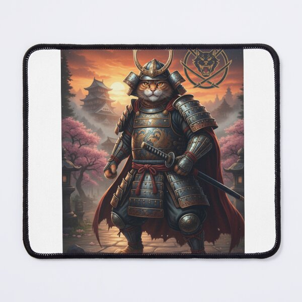 Item preview, Samurai Cat designed and sold by beMyMeow.