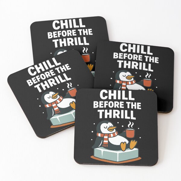Item preview, Chill Before The Thrill Festive christmas Penguin designed and sold by LuminOrb.