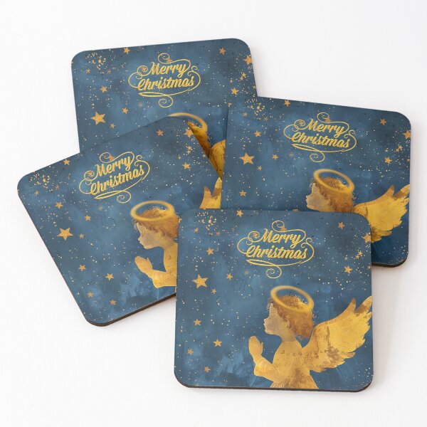 Item preview, Merry Christmas Praying Golden Angel designed and sold by daila70.