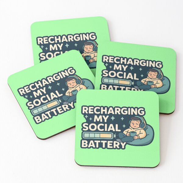 Item preview, Social Battery Low Introvert Tee Funny Gamer Gift designed and sold by PunchDrop.