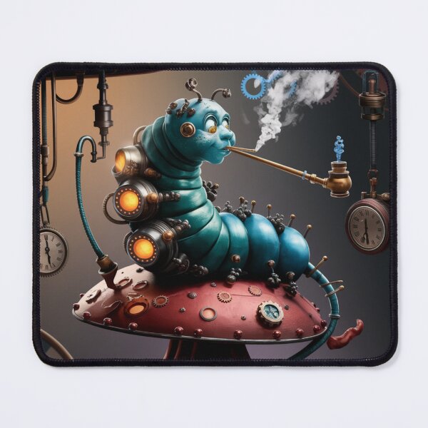 Item preview, Steampunk Caterpillar — Time Workshop on a Mushroom designed and sold by FusiTink.