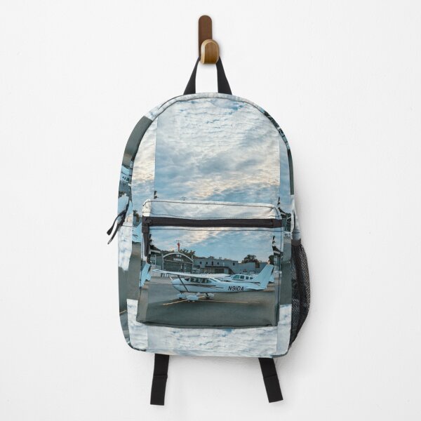 Item preview, Photo with a white airplane N9IDA without people parked at the airport designed and sold by CraftMuse19.