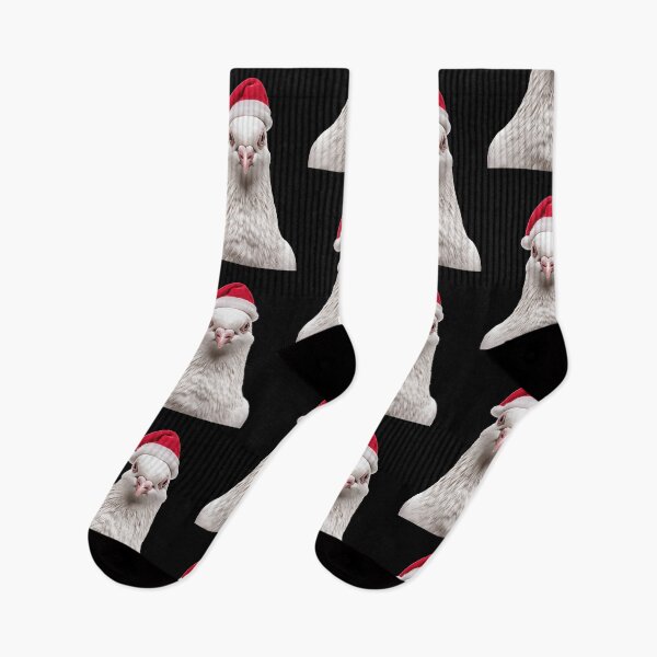 Item preview, Christmas White Pigeon with Santa Hat designed and sold by LazyOwlStore.