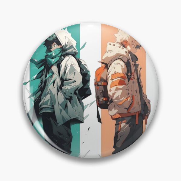 Item preview, Dual Anime Heroes Streetwear Fashion Illustration designed and sold by Evan-Tees.