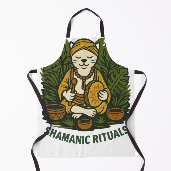 Item preview, Shamanic Cat – Yoga & Spiritual Graphic designed and sold by ZenCatZone.