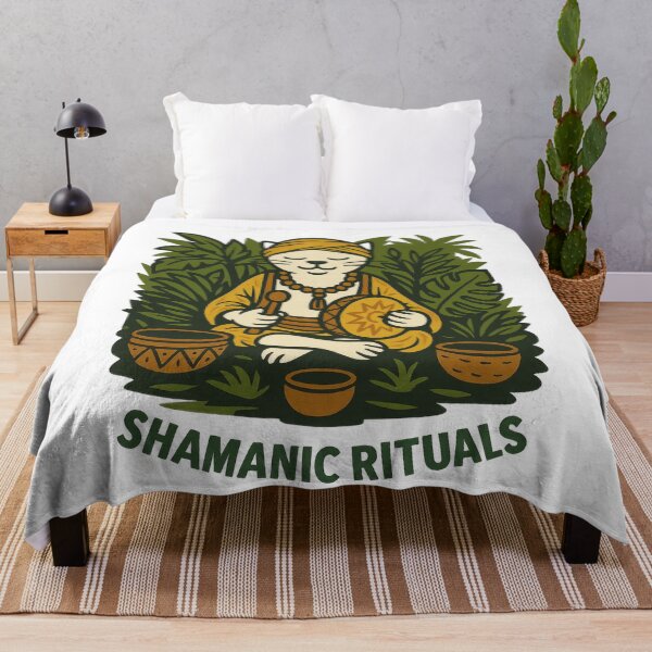 Item preview, Shamanic Cat – Yoga & Spiritual Graphic designed and sold by ZenCatZone.