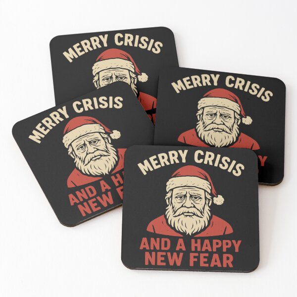 Item preview, Merry Crisis And A Happy New Fear Funny Santa designed and sold by LuminOrb.