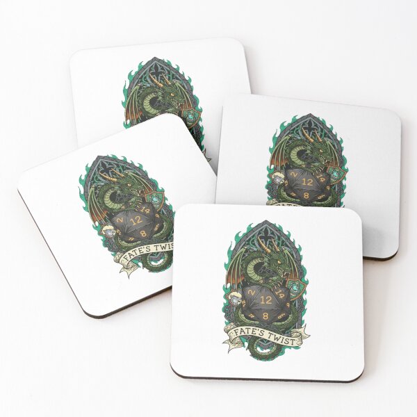 Item preview, Green Dragon on a D20 designed and sold by DreamiCanvas.