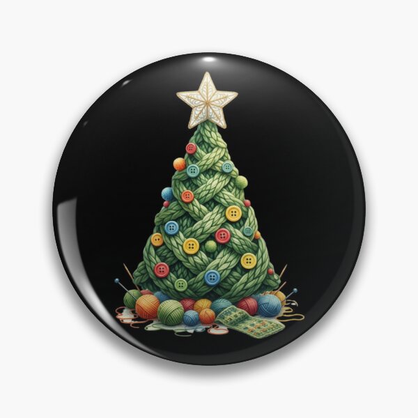 Item preview, Cozy Knit Yarn Christmas Tree | Holiday Crafter & Knitting Lover Gift designed and sold by Design_Your_Day.
