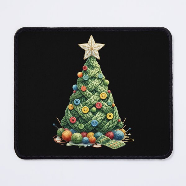 Item preview, Cozy Knit Yarn Christmas Tree | Holiday Crafter & Knitting Lover Gift designed and sold by Design_Your_Day.