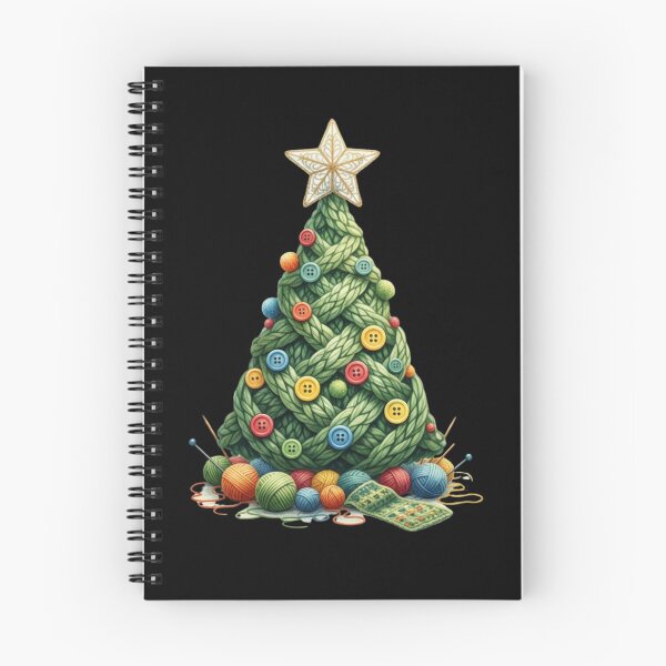 Item preview, Cozy Knit Yarn Christmas Tree | Holiday Crafter & Knitting Lover Gift designed and sold by Design_Your_Day.