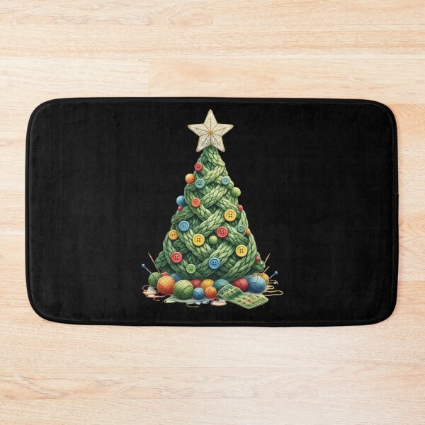 Item preview, Cozy Knit Yarn Christmas Tree | Holiday Crafter & Knitting Lover Gift designed and sold by Design_Your_Day.