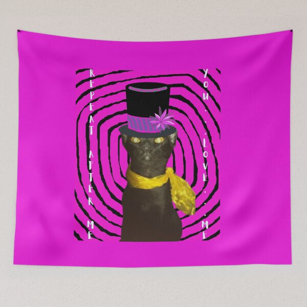 Item preview, Repeat After Me: You Love Me – Hypnotic Cat Design designed and sold by BulletKitty82.