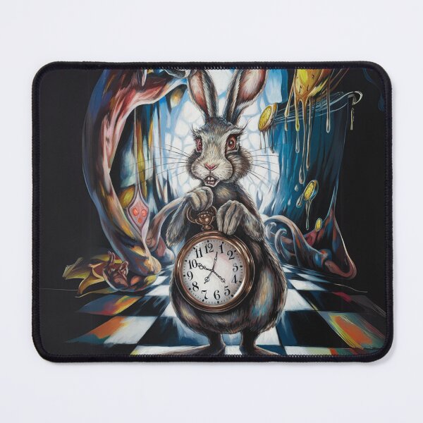 Item preview, Clock Rabbit — Always Late in a Surreal World designed and sold by FusiTink.