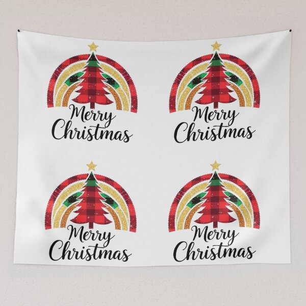 Item preview, Plaid Christmas Rainbow – Merry Christmas designed and sold by Dominik1994.