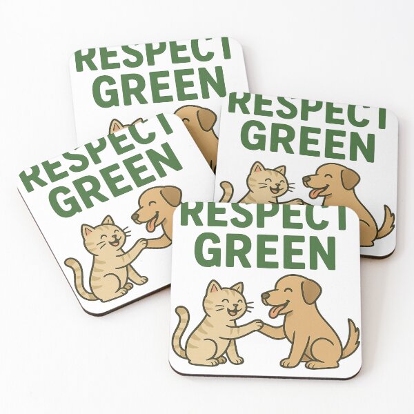 Item preview, Respect Green – Cute Cat and Dog Eco Design designed and sold by P4CHUT.