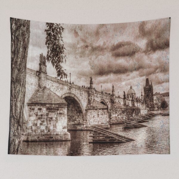 Item preview, Charles Bridge Prague Vintage View designed and sold by Londonimages.