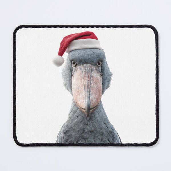 Item preview, Festive Shoebill Stork with Santa Hat designed and sold by LazyOwlStore.