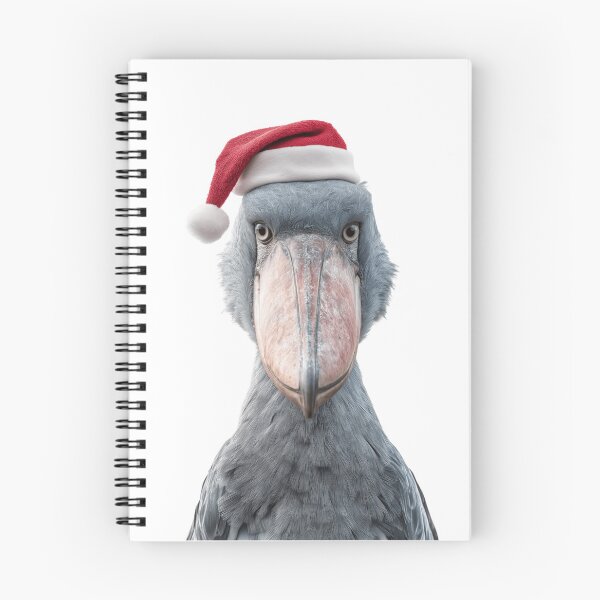 Item preview, Festive Shoebill Stork with Santa Hat designed and sold by LazyOwlStore.