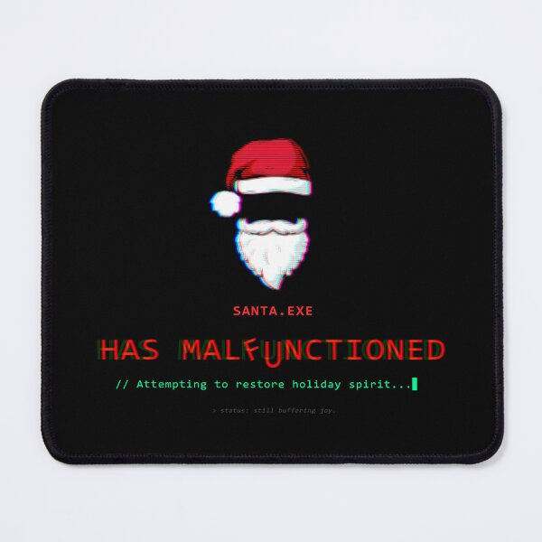 Item preview, SANTA.EXE Has Malfunctioned – Funny Glitch Art Christmas Design for Programmers, Gamers and Tech Lovers designed and sold by S.S.S.