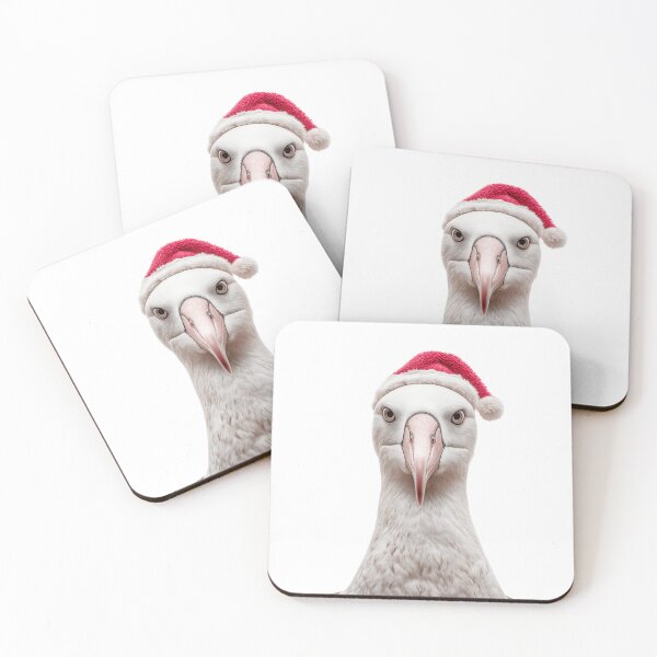 Item preview, Christmas Albatross with Santa Hat designed and sold by LazyOwlStore.
