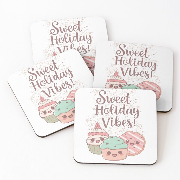 Item preview, Sweet Holiday Vibes – Kawaii Christmas Desserts designed and sold by snoezelstudio.
