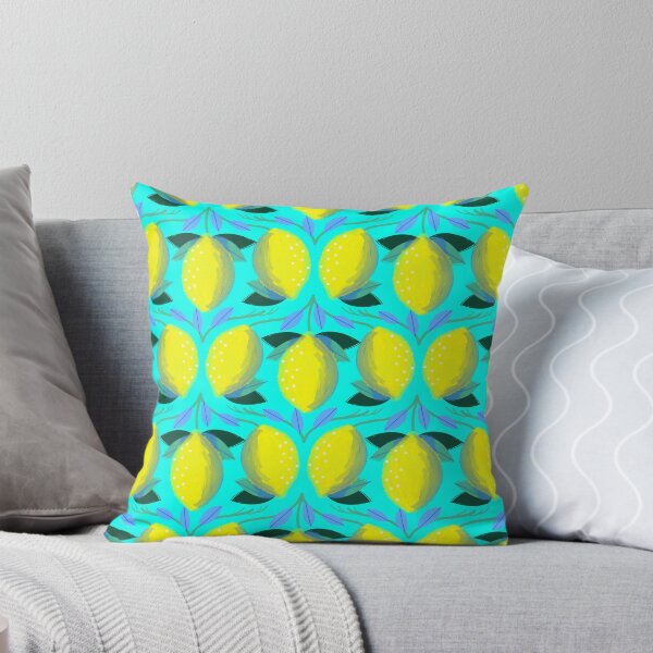 Item preview, ANNA’S APRON LOVELY LEMONS TURQUOISE designed and sold by Marni Scofidio Desi9ns.