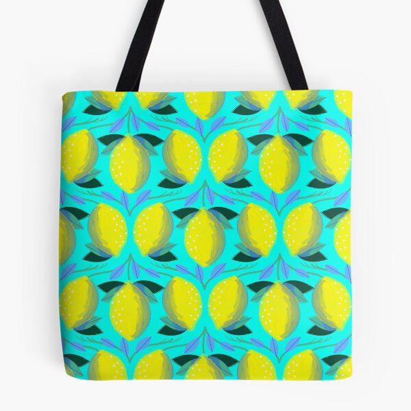 Item preview, ANNA’S APRON LOVELY LEMONS TURQUOISE designed and sold by Marni Scofidio Desi9ns.