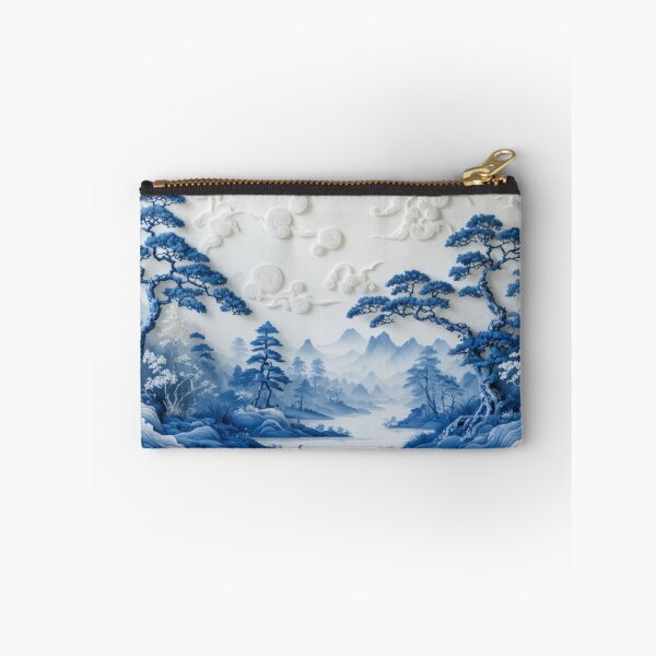 Item preview, Willow Pattern 3D-effect Landscape Japanese Inspired designed and sold by NickWhittleArt.