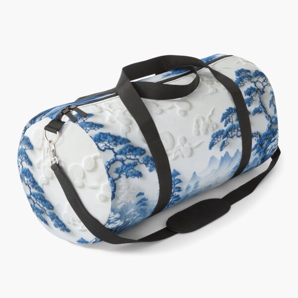 Item preview, Willow Pattern 3D-effect Landscape Japanese Inspired designed and sold by NickWhittleArt.