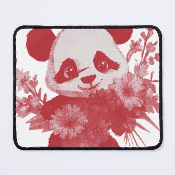 Item preview, Cute Baby Panda Holding Flowers designed and sold by kinpirks.