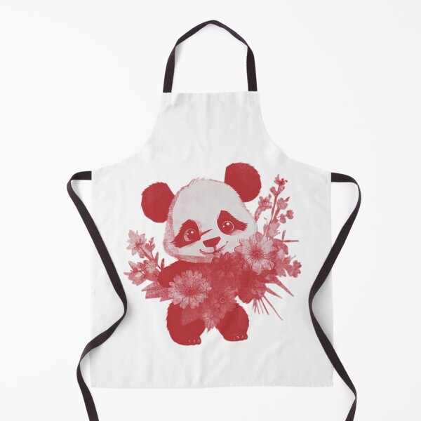 Item preview, Cute Baby Panda Holding Flowers designed and sold by kinpirks.
