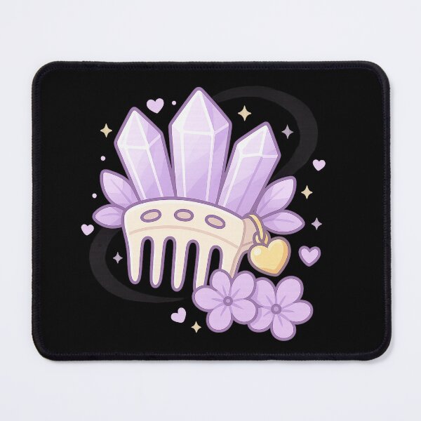 Item preview, Lavender Aura Comb Sticker | Crystal Hair Comb Art | Divine Feminine Energy & Self Love Symbol | Pastel Spiritual Aesthetic designed and sold by HerDreamCodes.