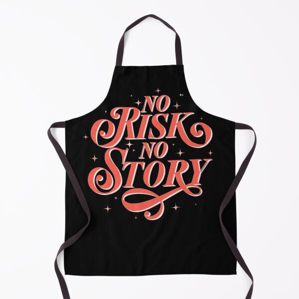 Item preview, No risk. No Story. Hand lettering. Motivational saying. Vintage. designed and sold by Sandra Brezina.