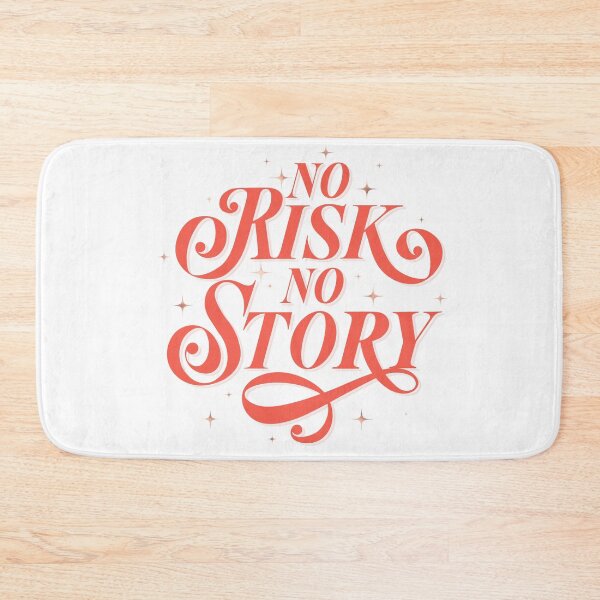Item preview, No risk. No Story. Hand lettering. Motivational saying. Vintage. designed and sold by Sandra Brezina.