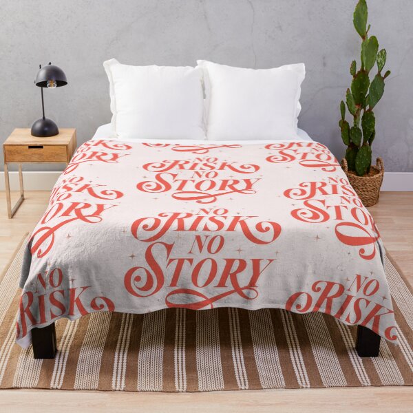 Item preview, No risk. No Story. Hand lettering. Motivational saying. Vintage. designed and sold by Sandra Brezina.