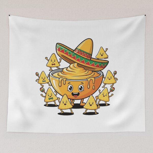 Item preview, queso  Snack Time Fiesta – Funny Queso and Chips Party designed and sold by fetyTHM.