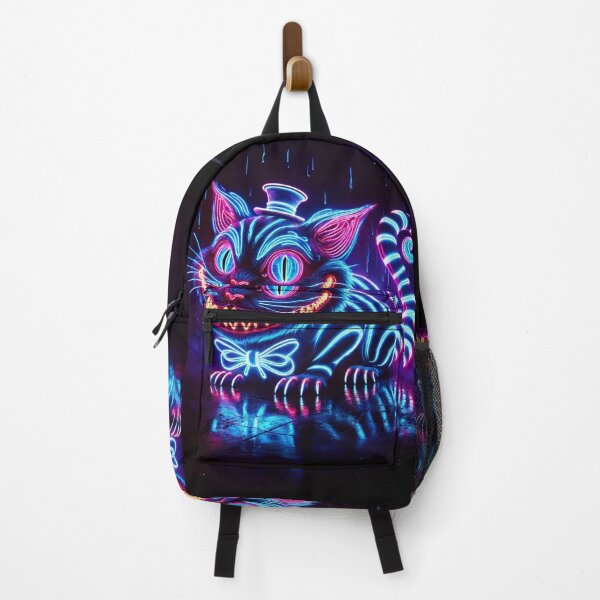 Item preview, Neon Smiling Cat — Cheshire Cyberpunk designed and sold by FusiTink.