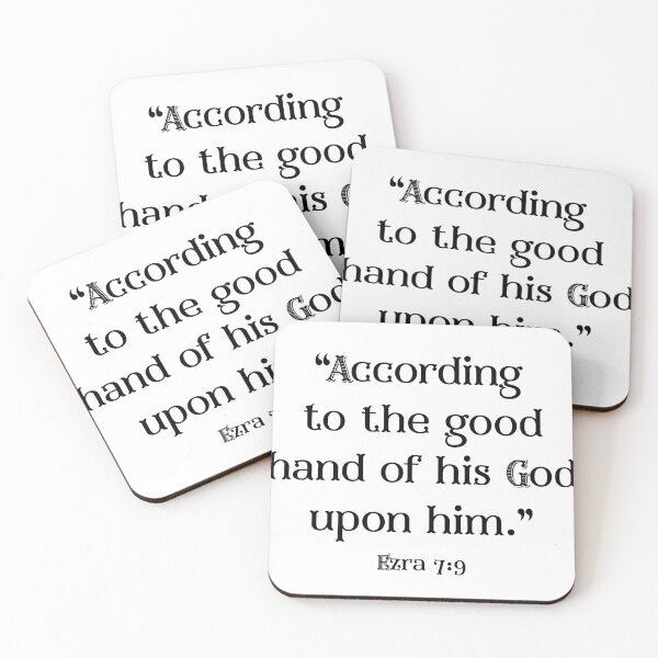 Item preview, according to the good hand ~Ezra 7:9 designed and sold by stella literarium.