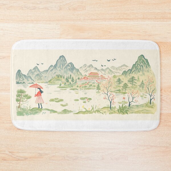 Item preview, Green Mountain and Lake designed and sold by xiao xuans.